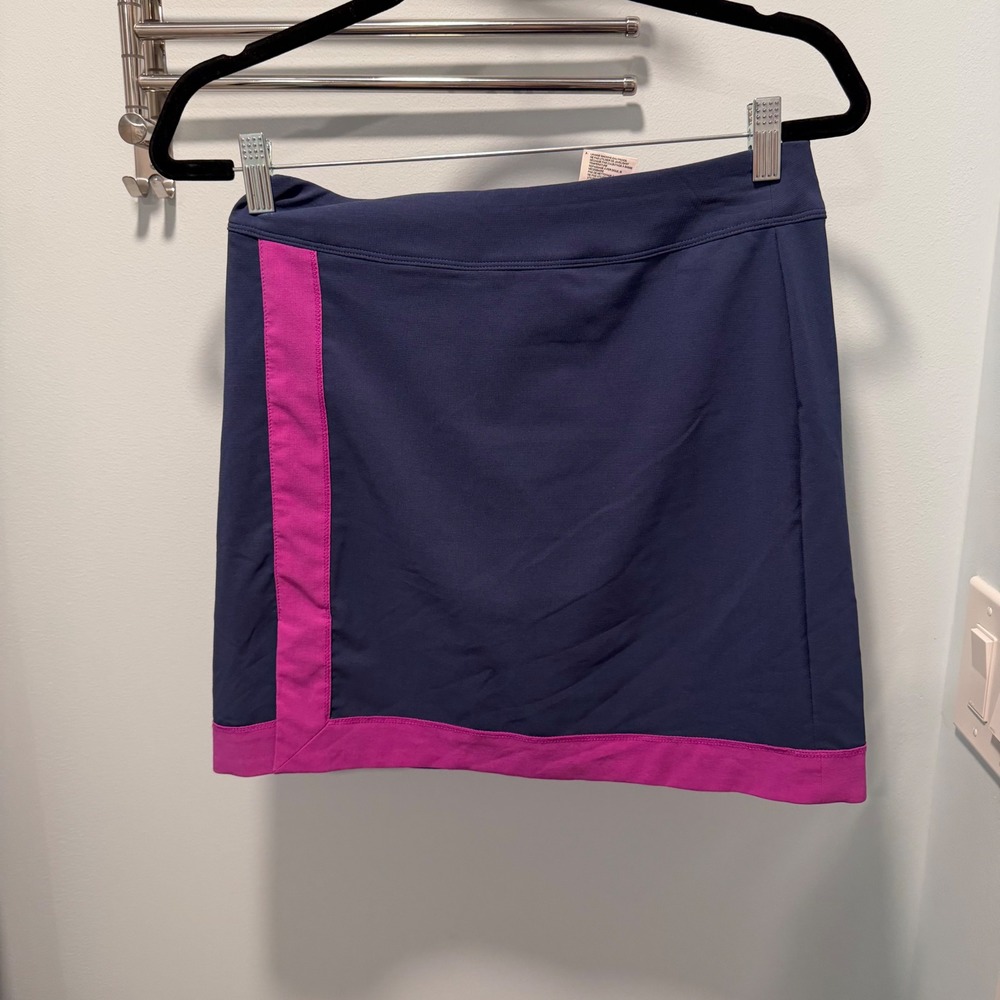 Adidas Tour Geo Skort Navy Pink XS Athletic Golf Tennis Activewear